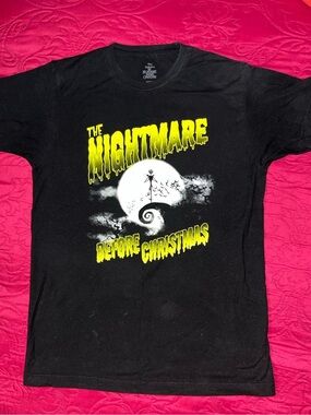 Disney Black and Yellow The Nightmare Before Christmas Graphic Tee